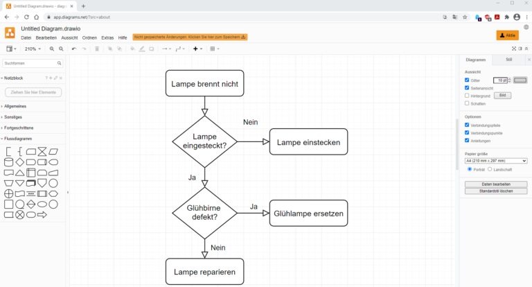 Diagramme erstellen